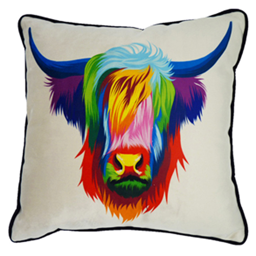 Pop Art, High Cow Biscuit - (45cm x 45cm) Cushion - Image 3